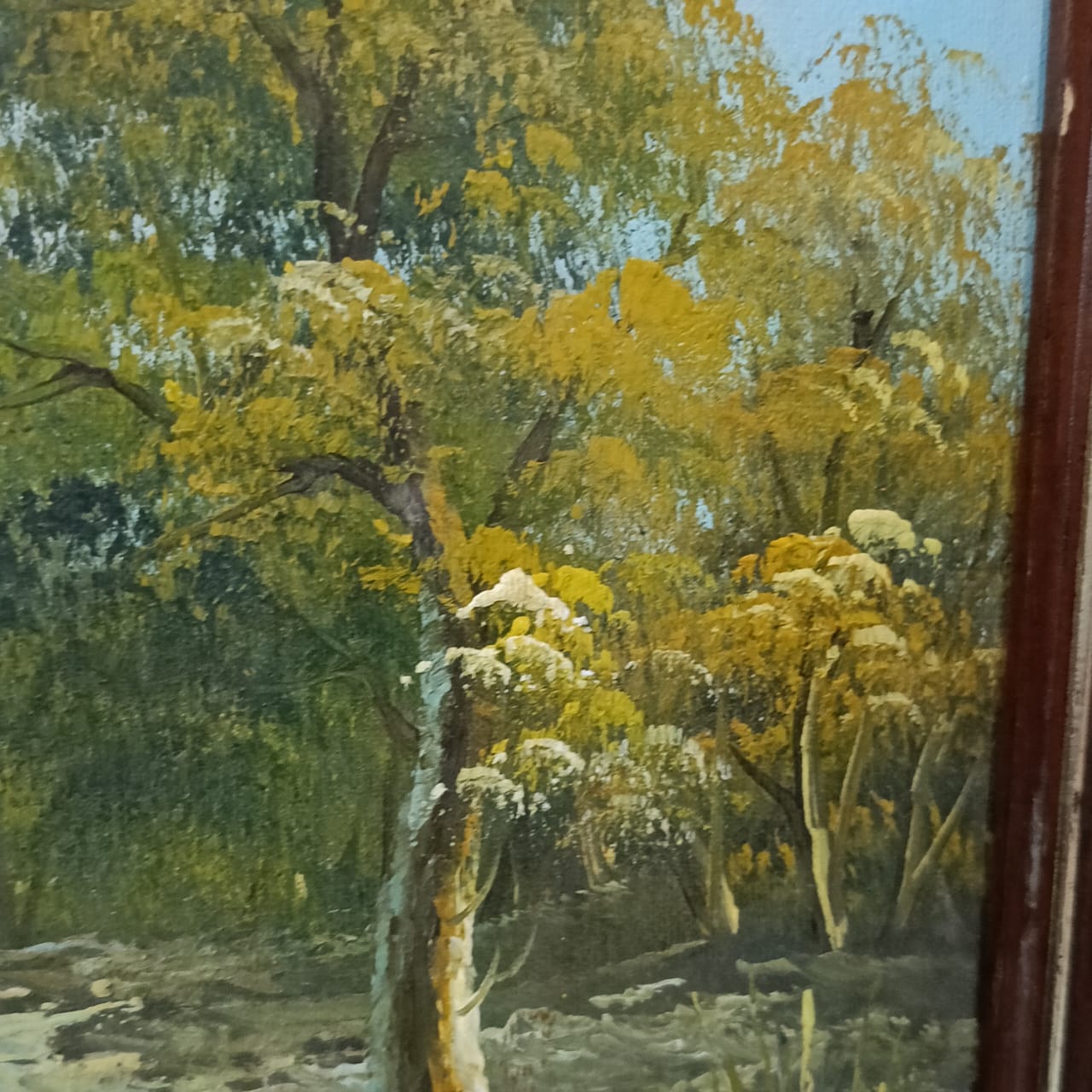 Tableau peinture huile sur toile signée