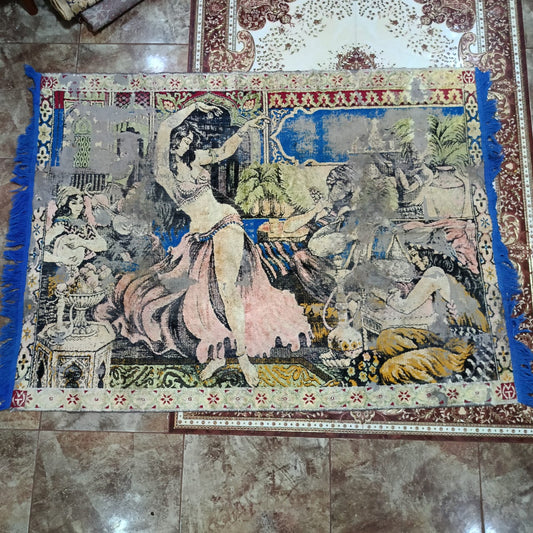 Ancien tapis vintage original