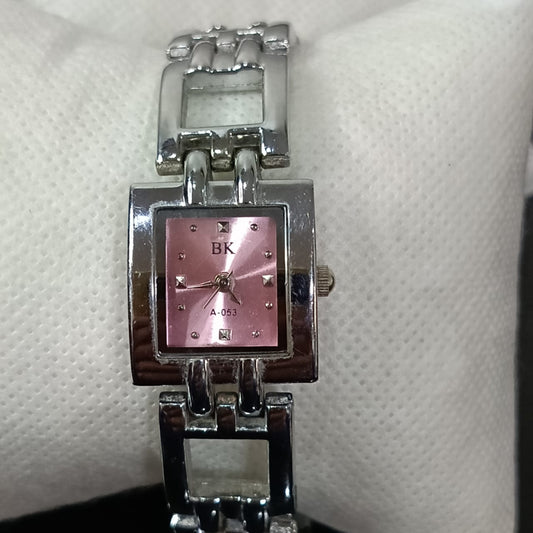 Montre BK femme original Quartz plaqué or blanc