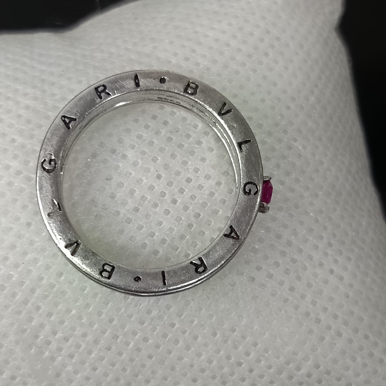 Bague bvolgai argent original et Ruby