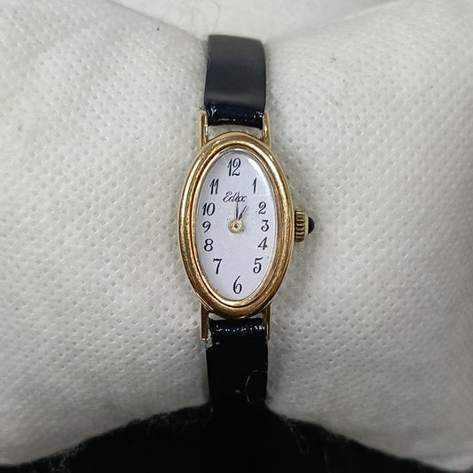 Montre mécanique vintage femme en plaqué or