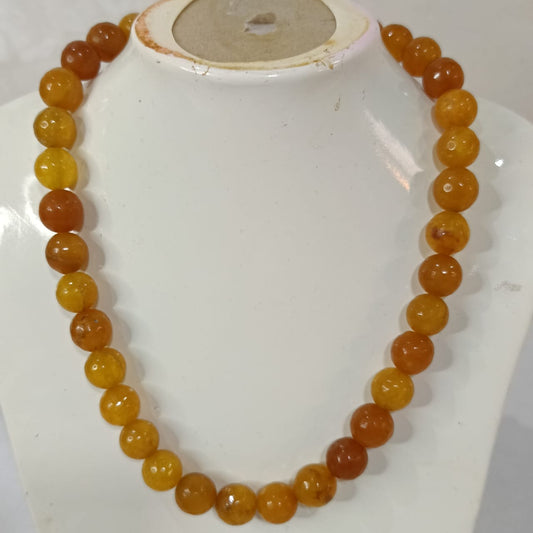 عقد تحفة بحجر سترين أصفر طبيعي