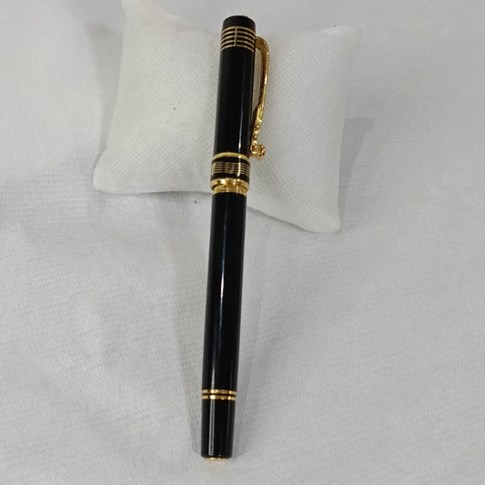 Stylo plume croco plaqué or vintage original