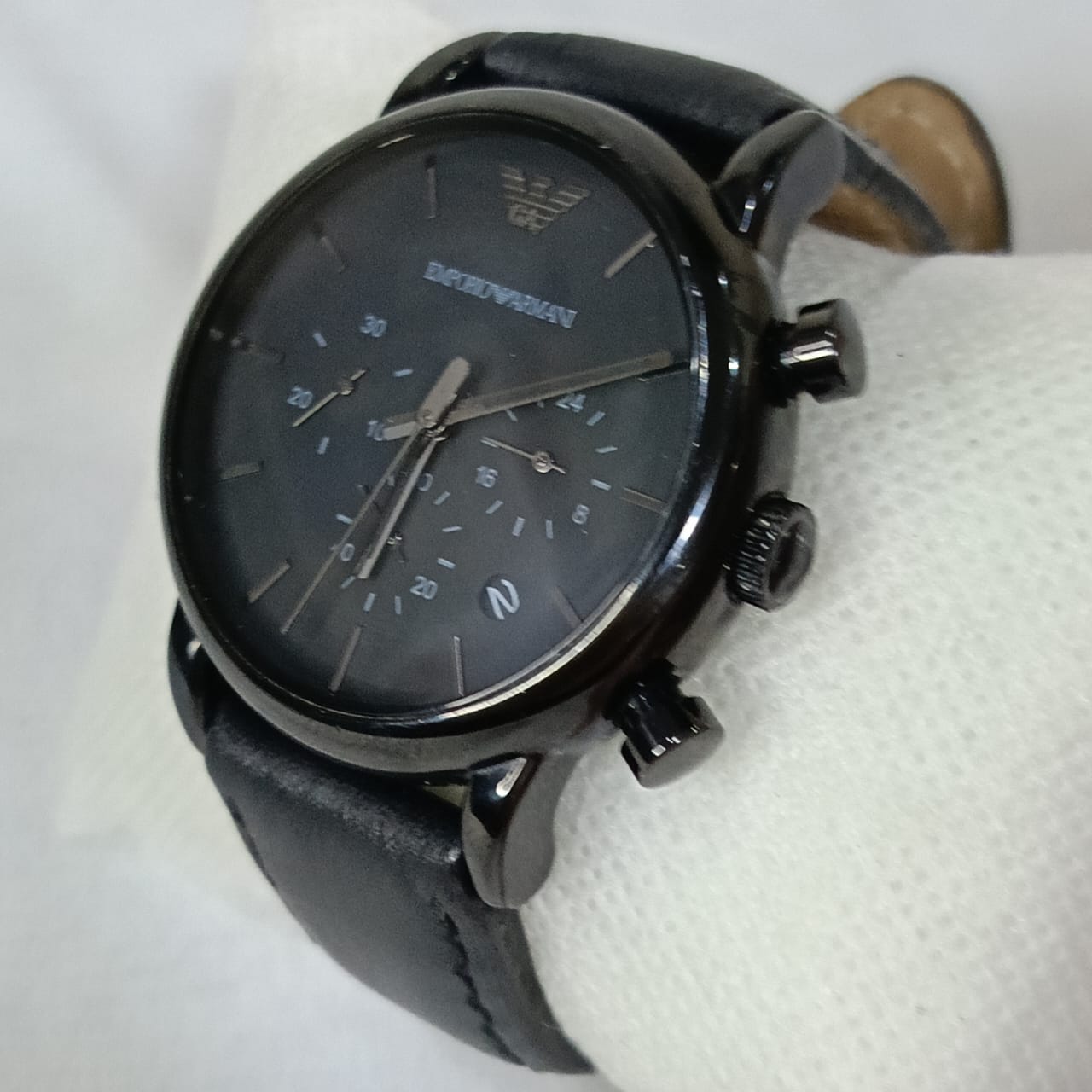 Montre emporio Armani homme plack plack chronographe Quartz