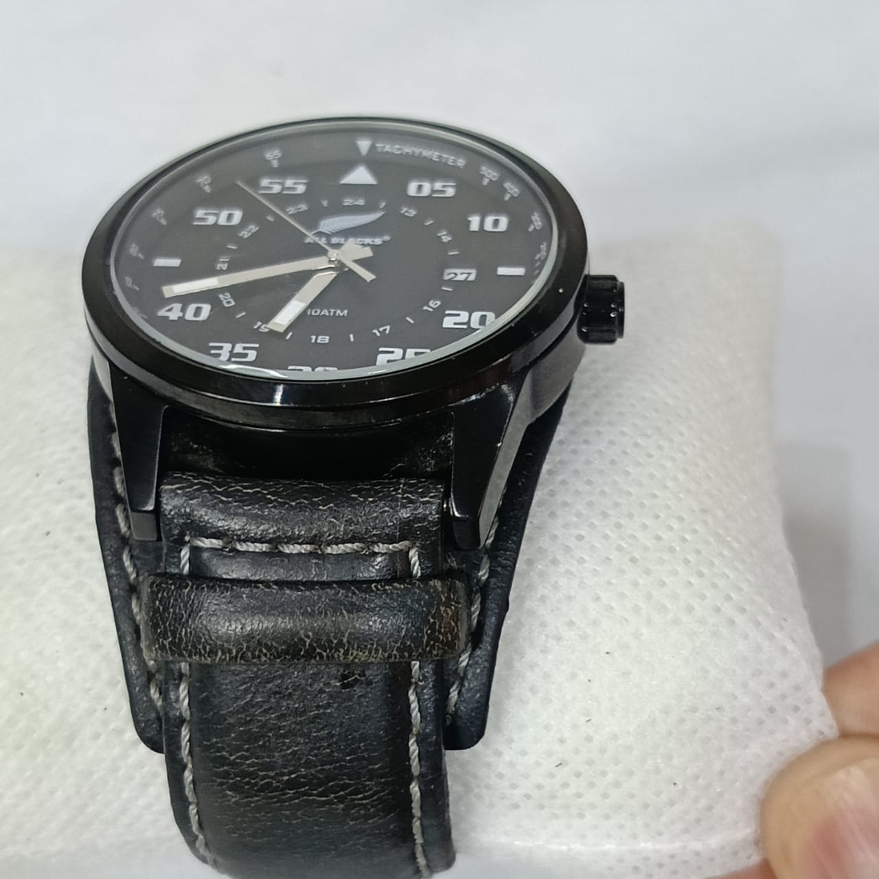 Montre all placks placks en cuir vintage original Quartz