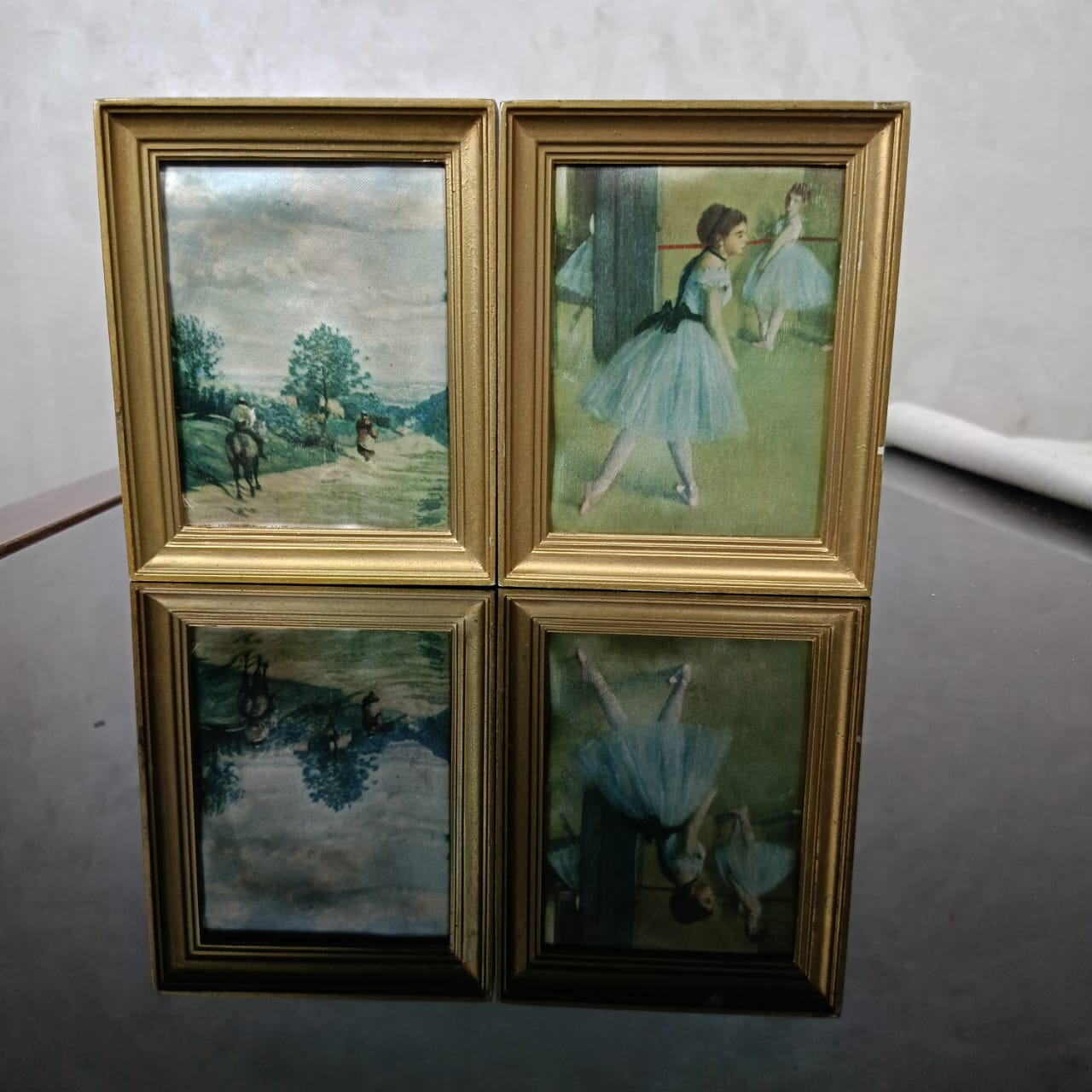 Deux tableaux sur soie