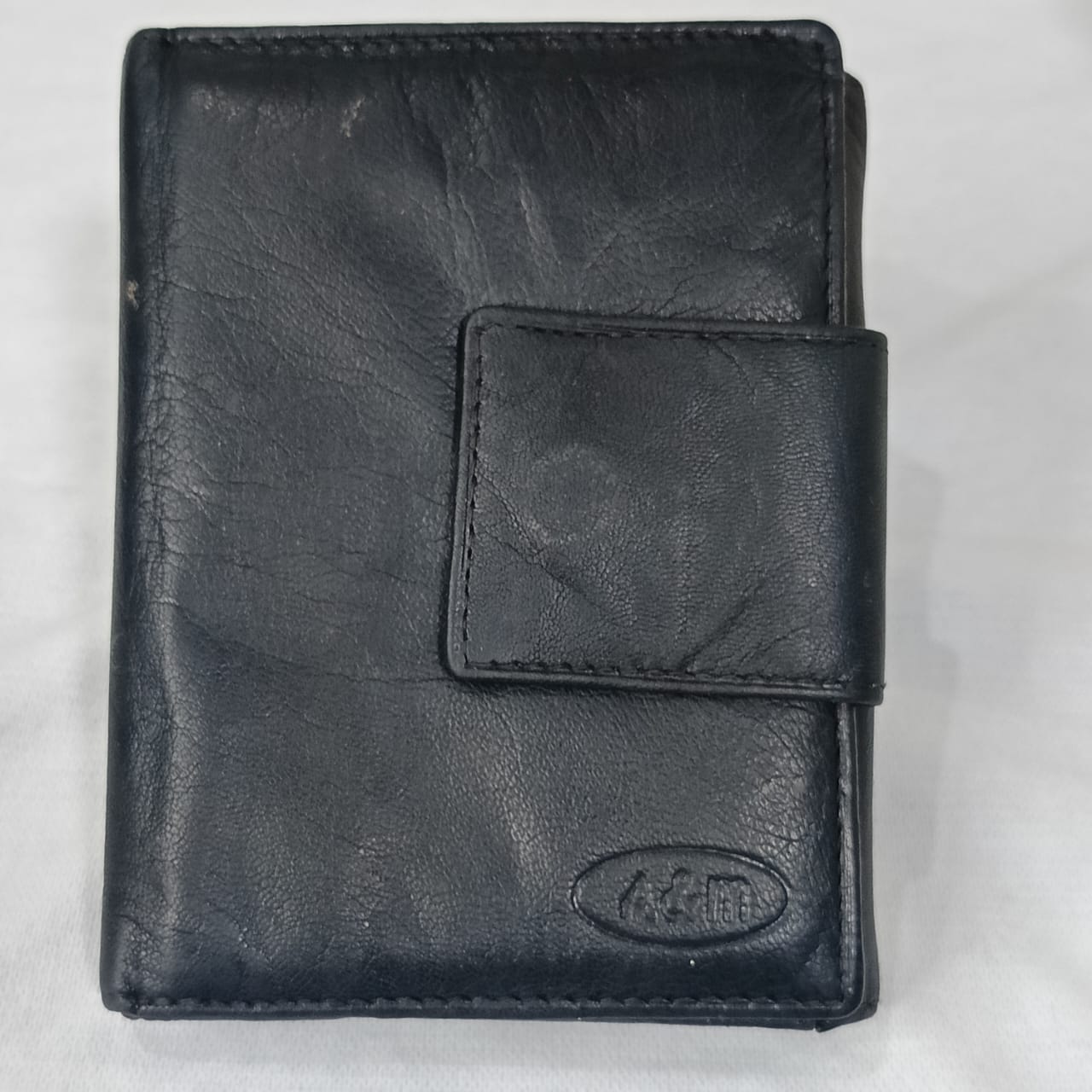 Portefeuille A&amp;B en cuir vintage original