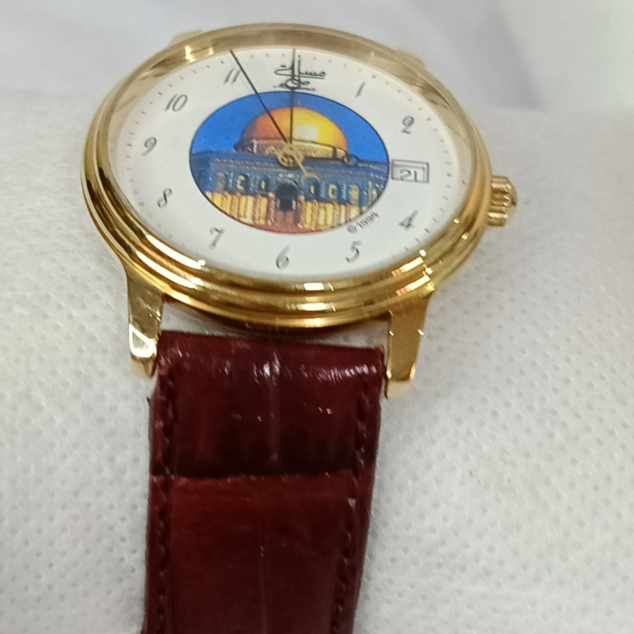 Montre muslima مسلمة automatique suisse original en plaqué or 10m
