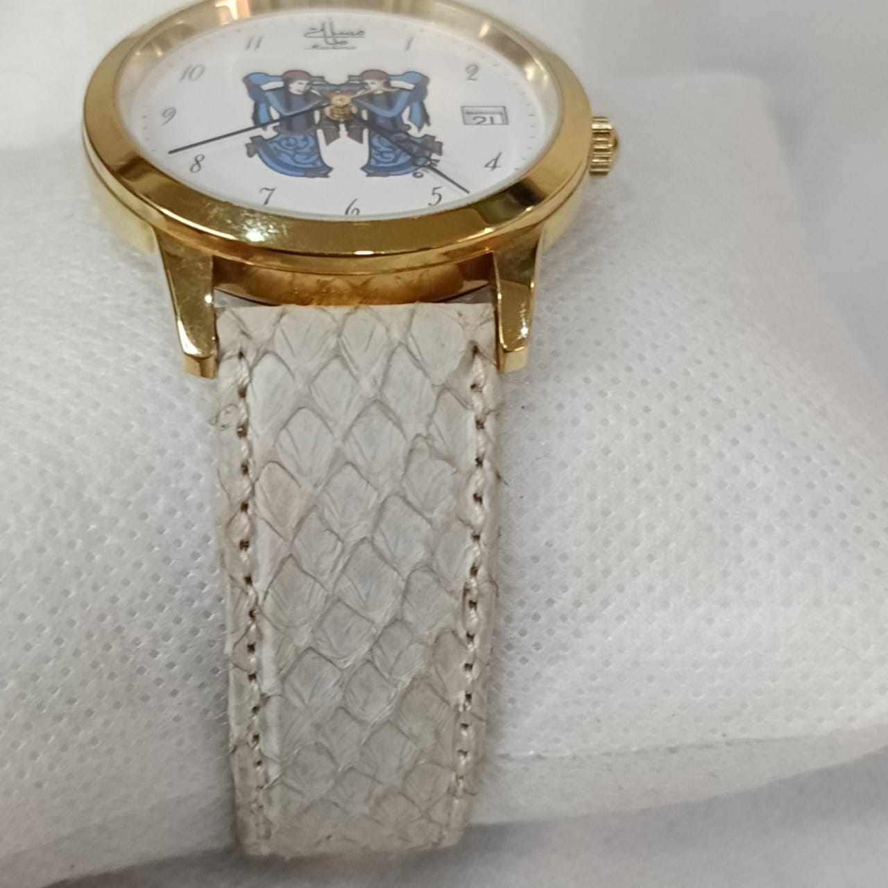 Montre muslima مسلمة automatique suisse original en plaqué or 10m