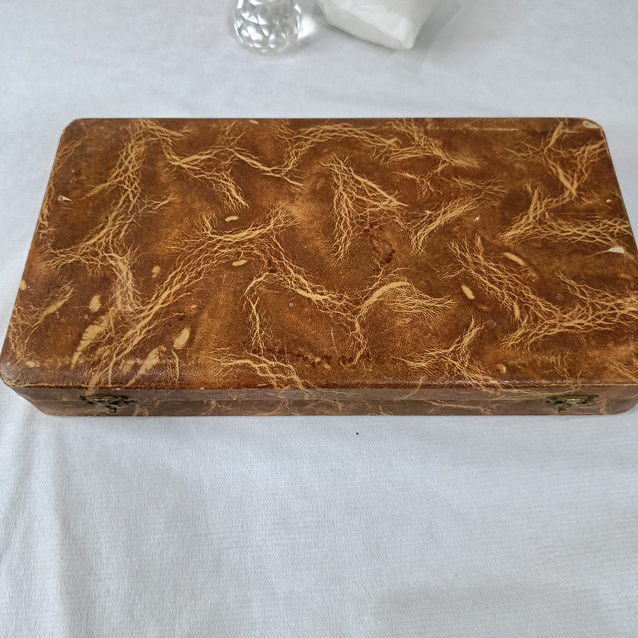 Coffret argenté antique vintage 10 pièce عااج خرتيت
