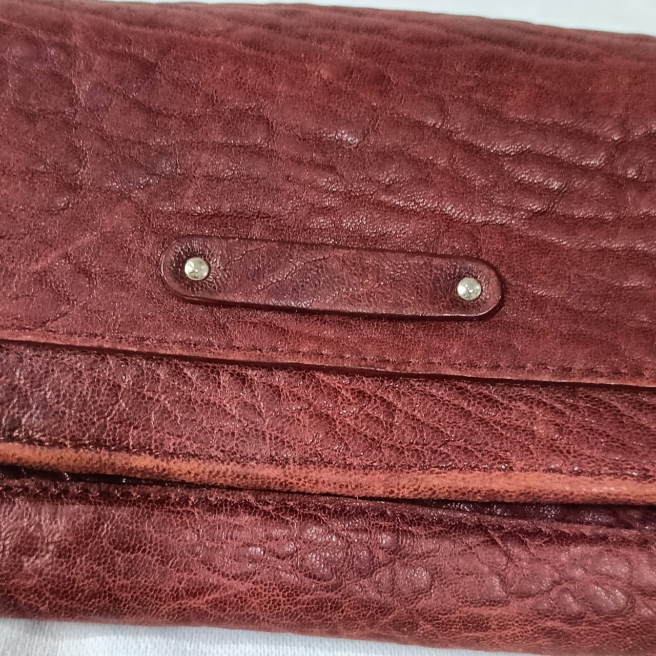 Portefeuille Sabrina en cuir vintage original