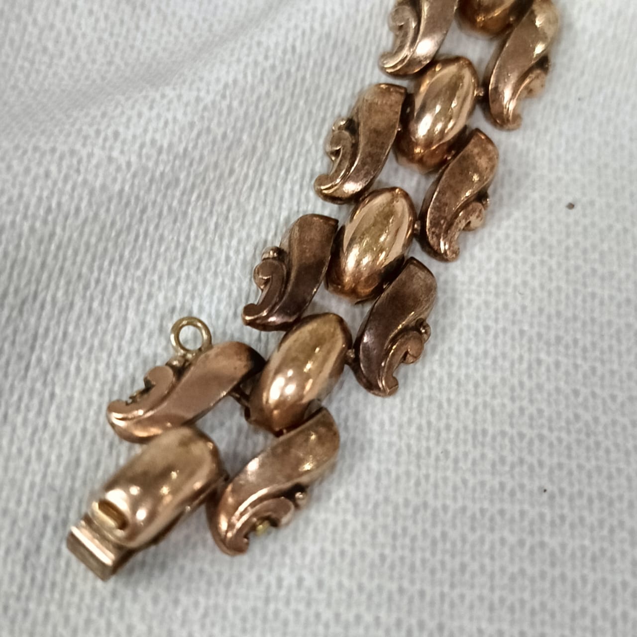Bracelet en plaqué or rose France original