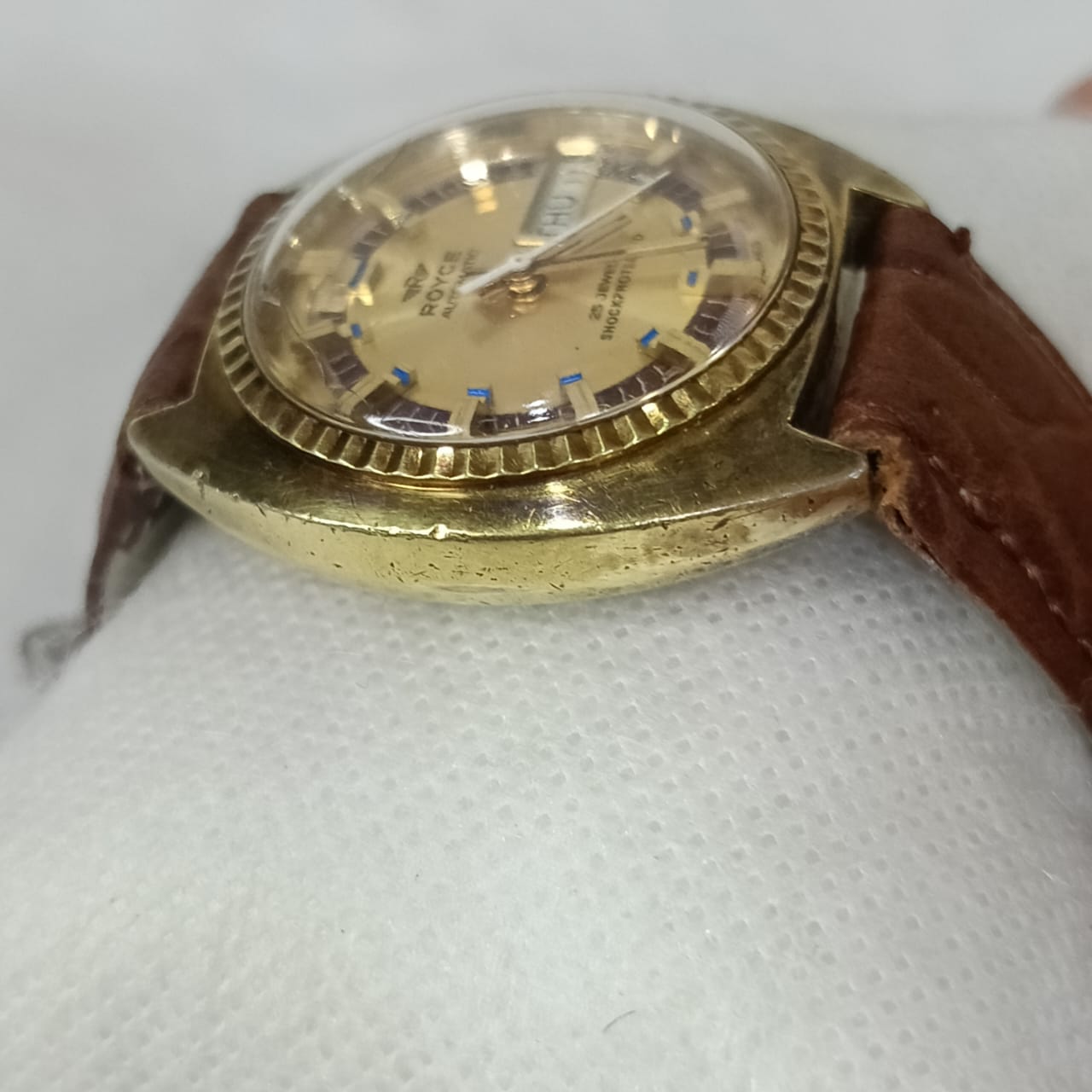 Montre Royce automatique en plaqué or vintage original