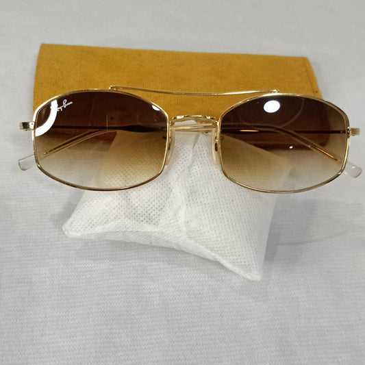 Lunette ray ben original en plaqué or