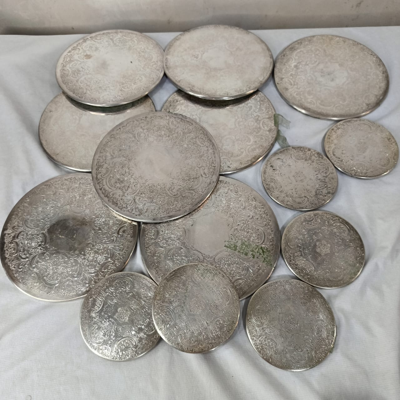 14 plat plaqué argent original تغليف قوي فضة
