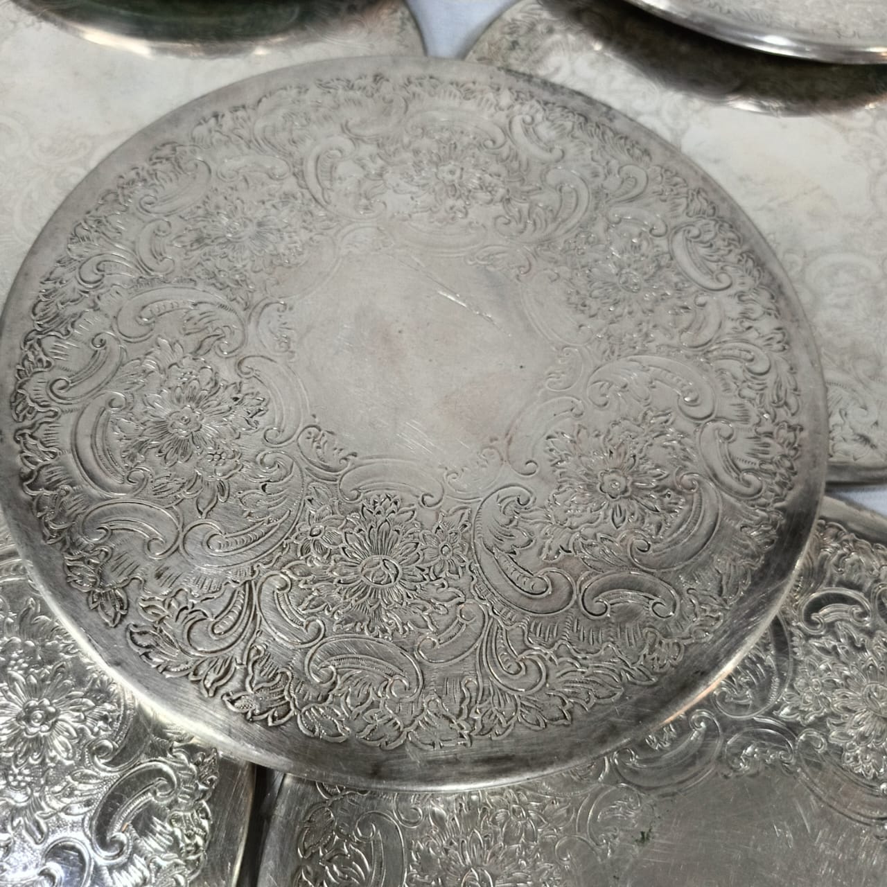 14 plat plaqué argent original تغليف قوي فضة