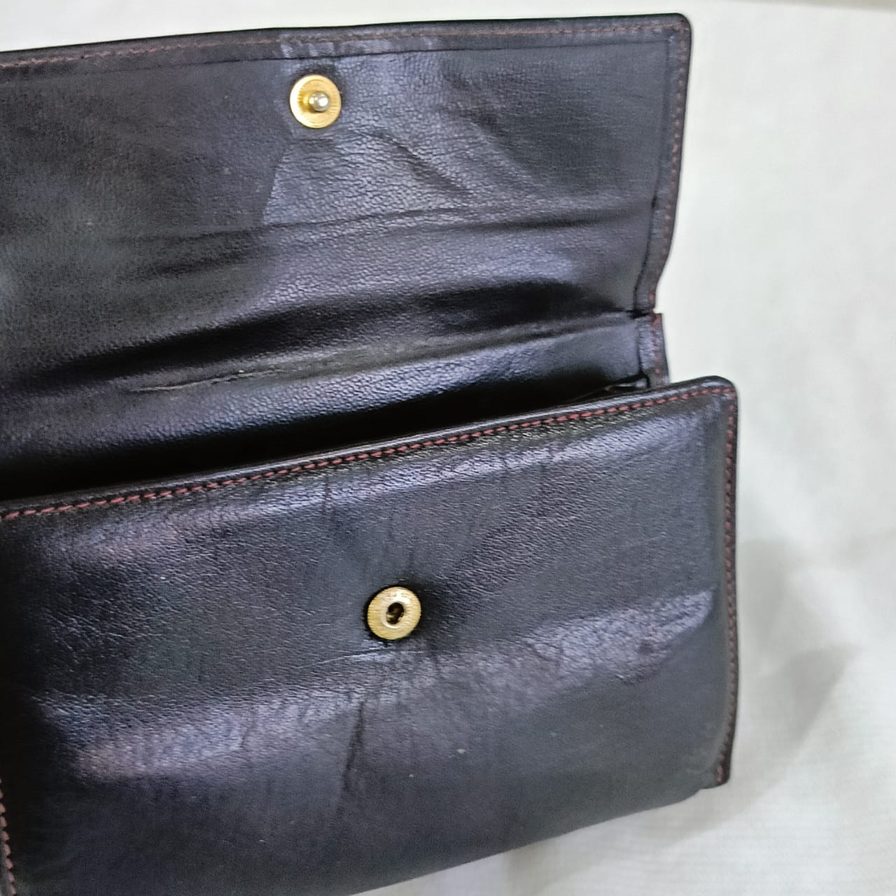 Portefeuille parmiso en cuir vintage original