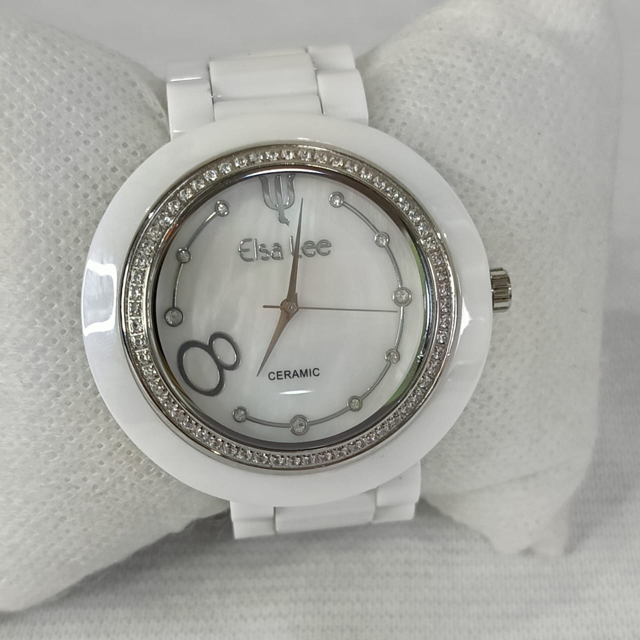 Montre elsa ler céramique blanche original