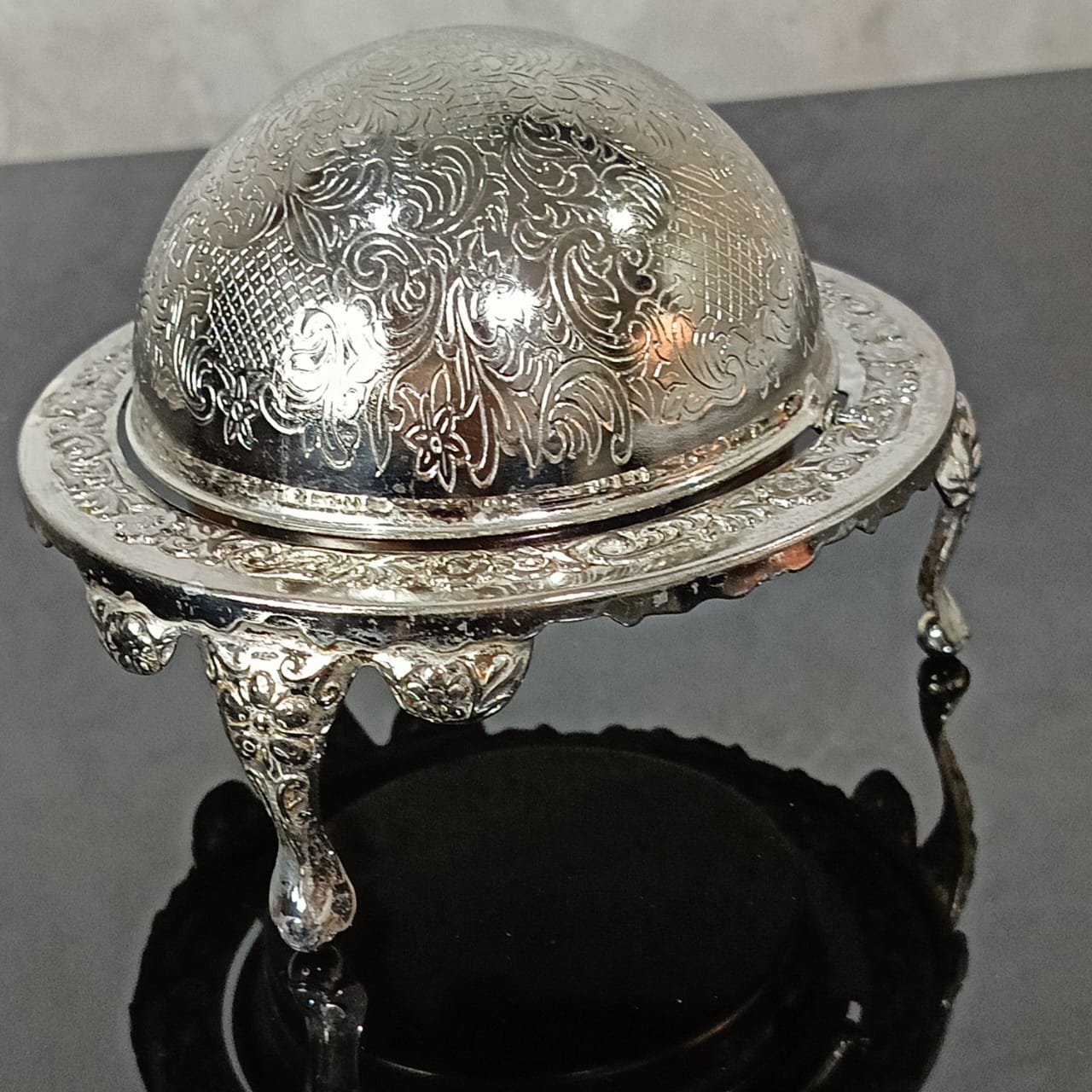 S'écrie argenté antique vintage
