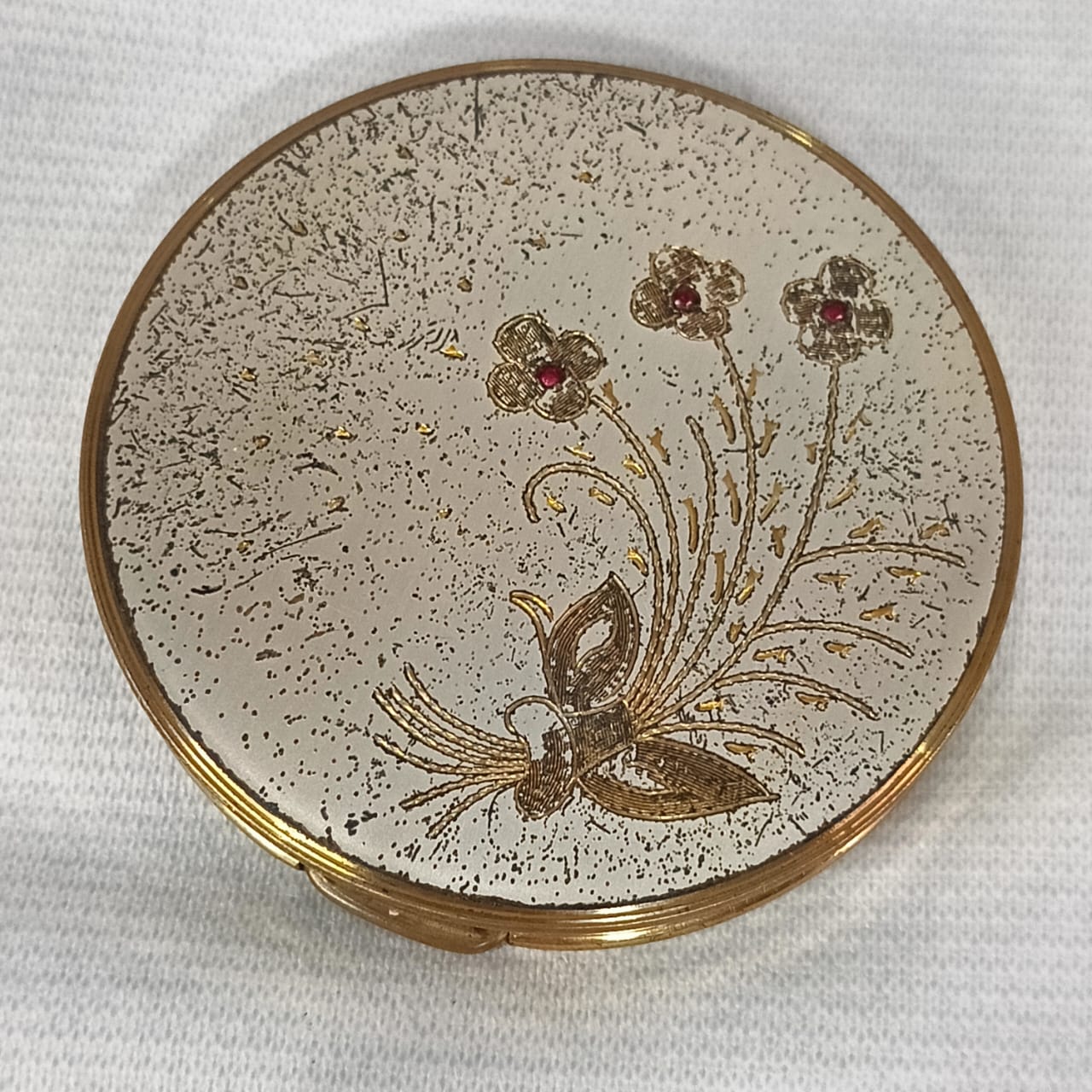 Ancien miroir en plaqué or vintage