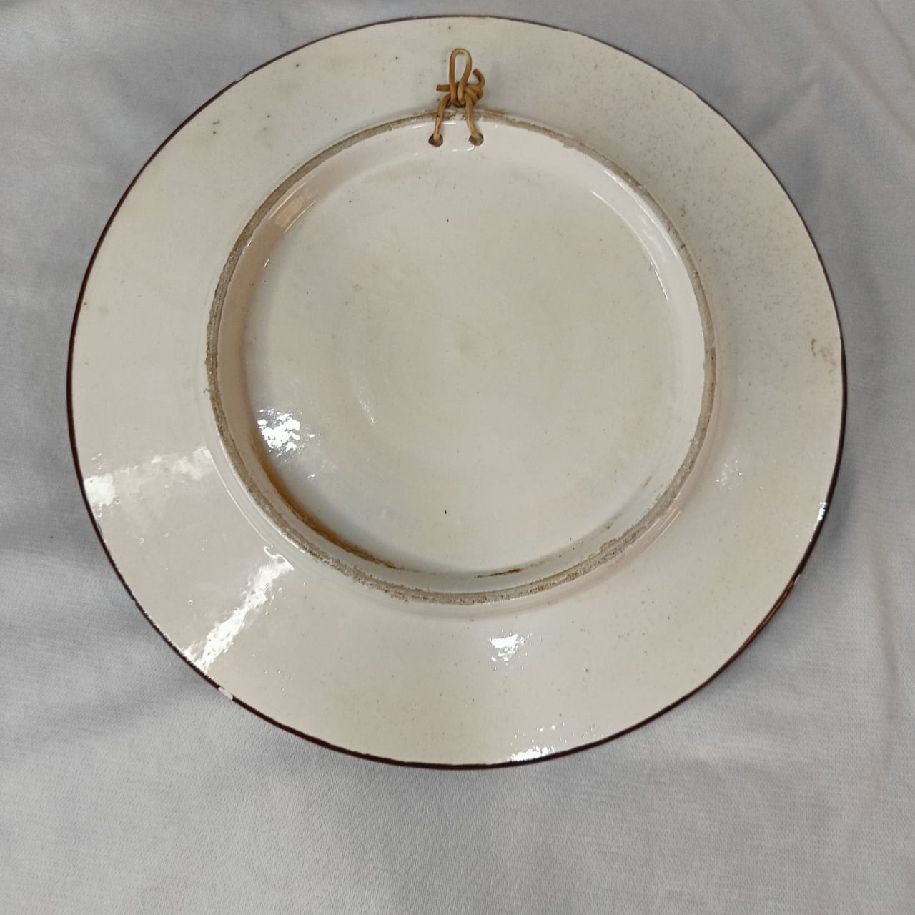 Ancien plat panture original signé