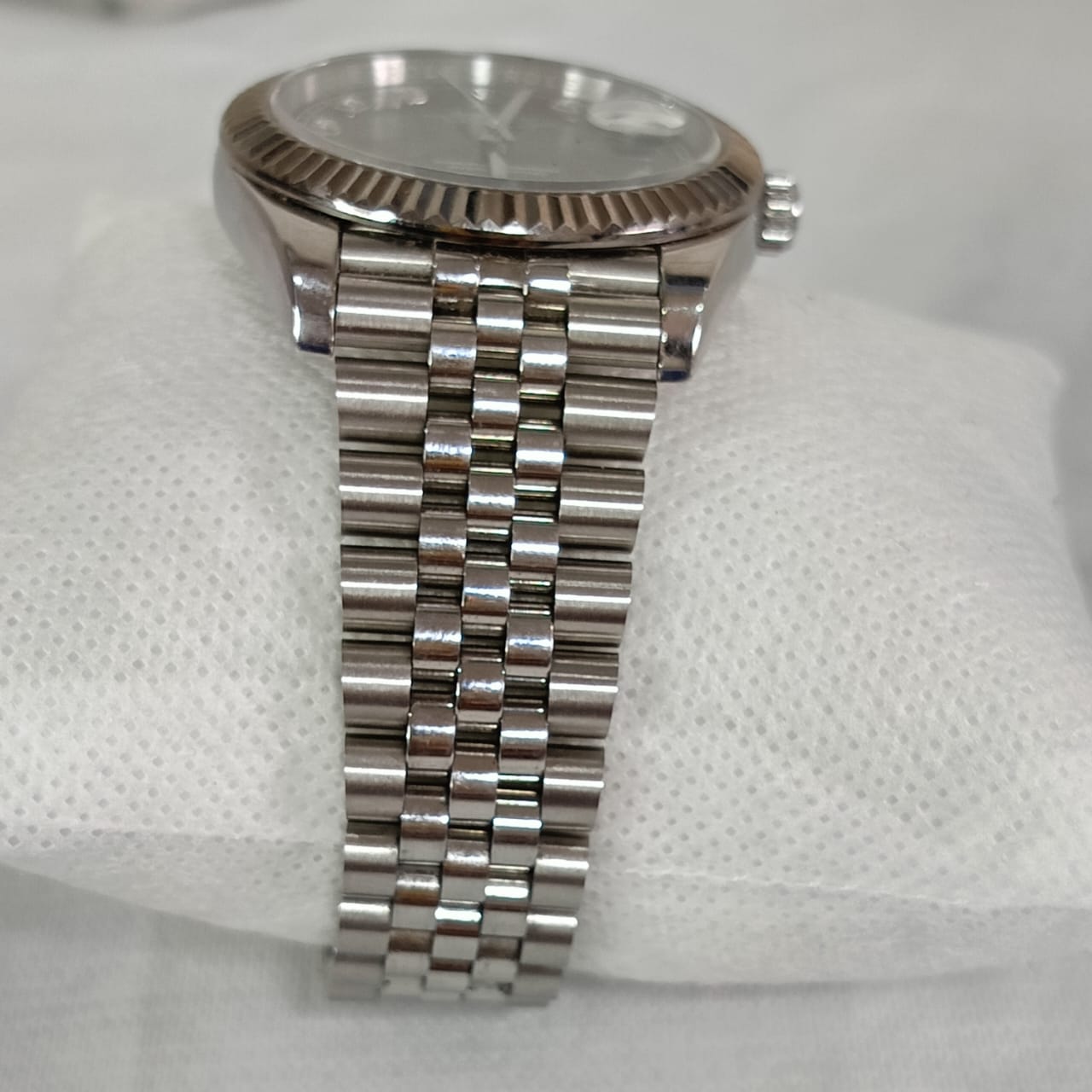 Montre Rolex automatique acier inoxydable saphir