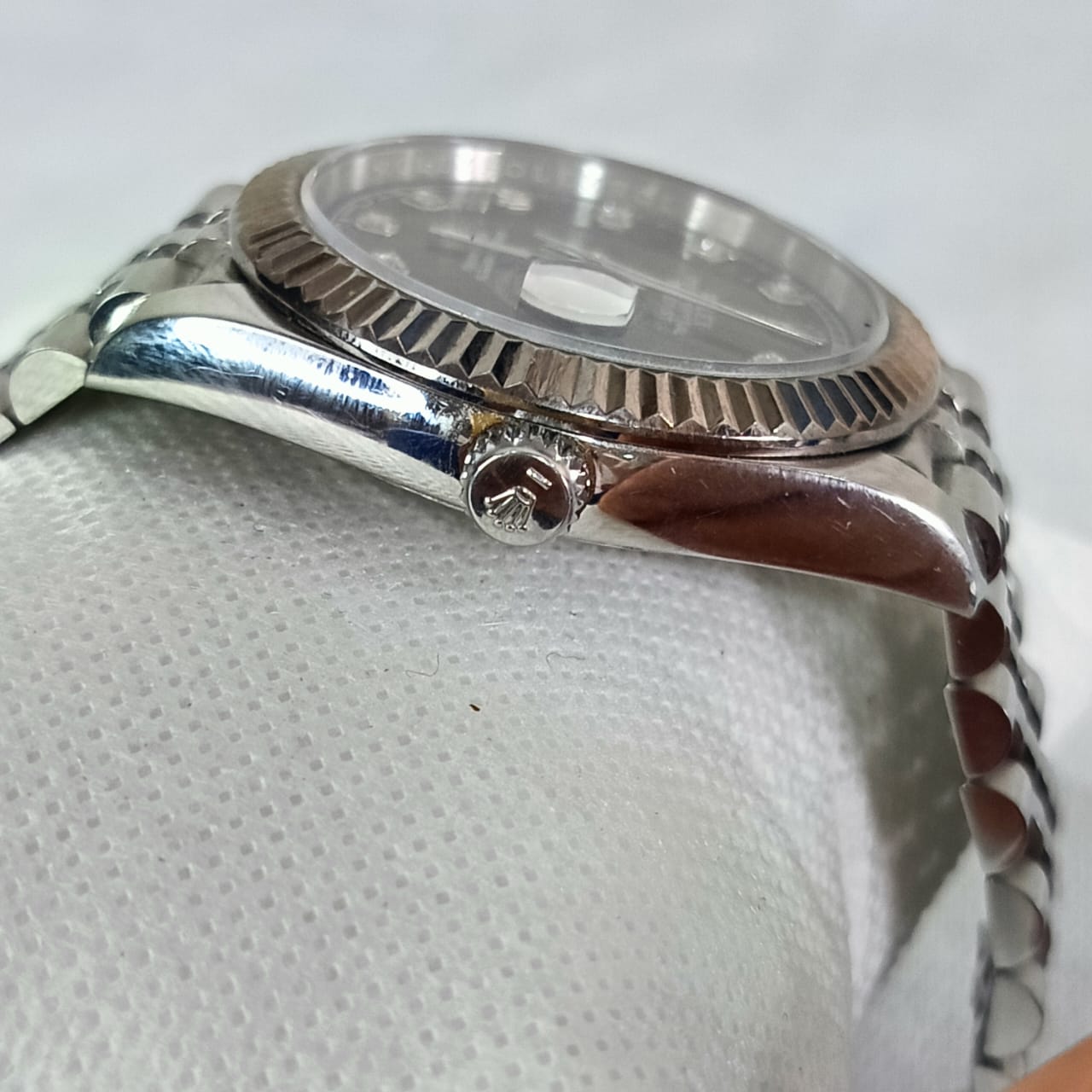 Montre Rolex automatique acier inoxydable saphir