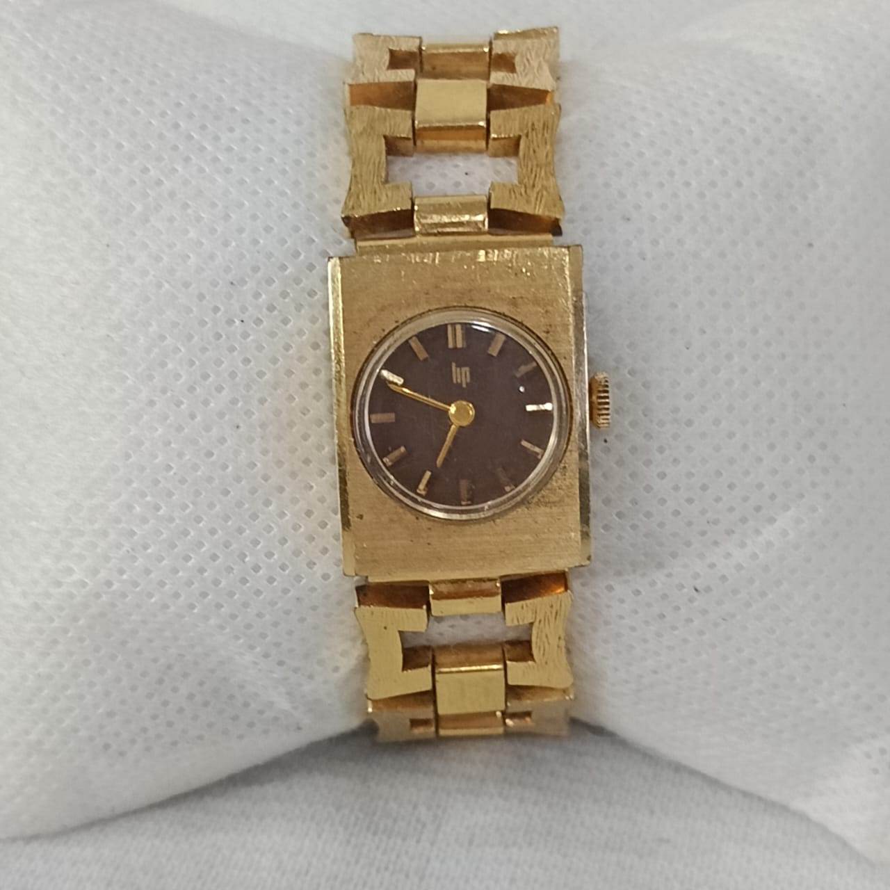 Montre lip femme mécanique vintage original en plaqué or