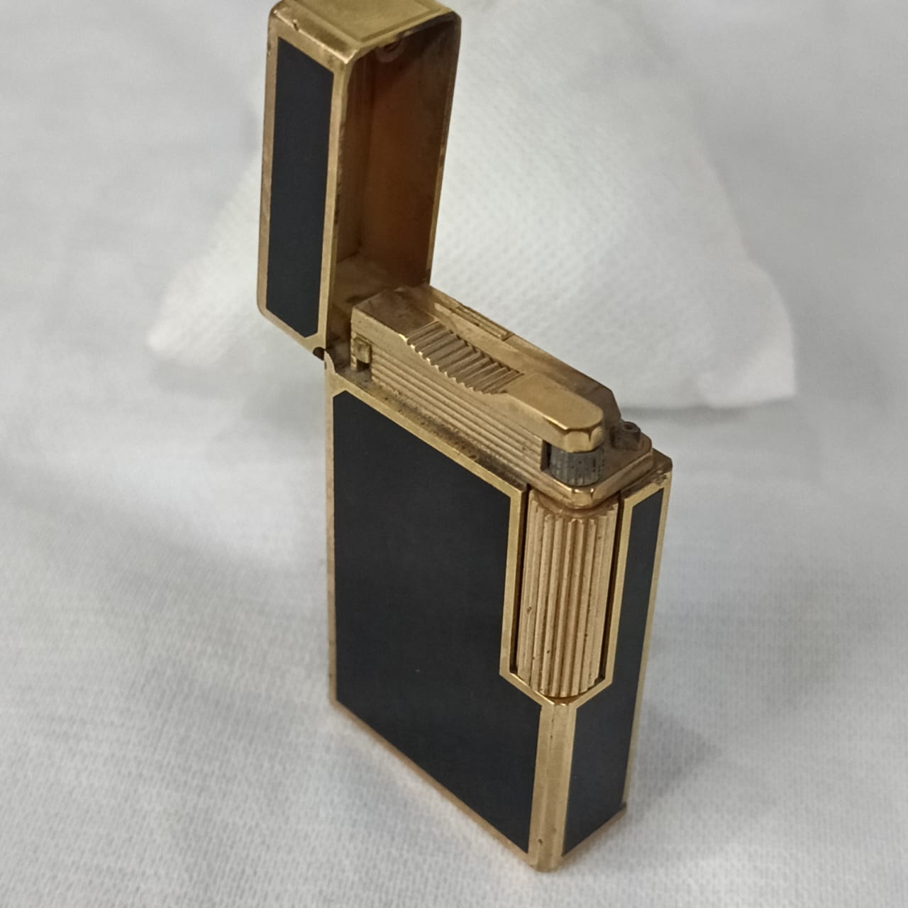 Briquet Dupont en plaqué or vintage France