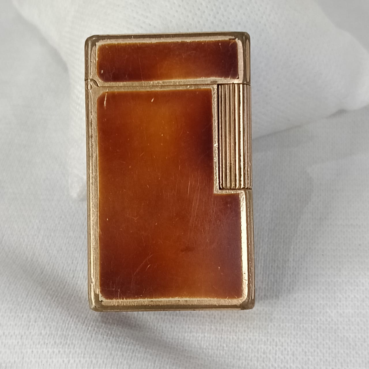 Briquet Dupont en plaqué or vintage France