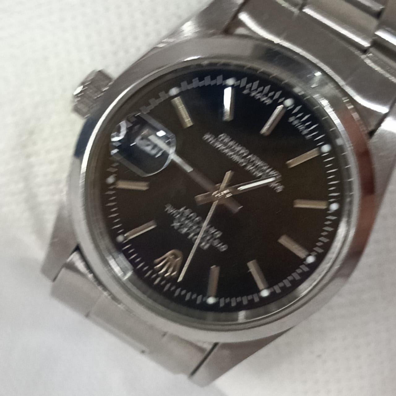 Montre Rolex automatique acier inoxydable vintage