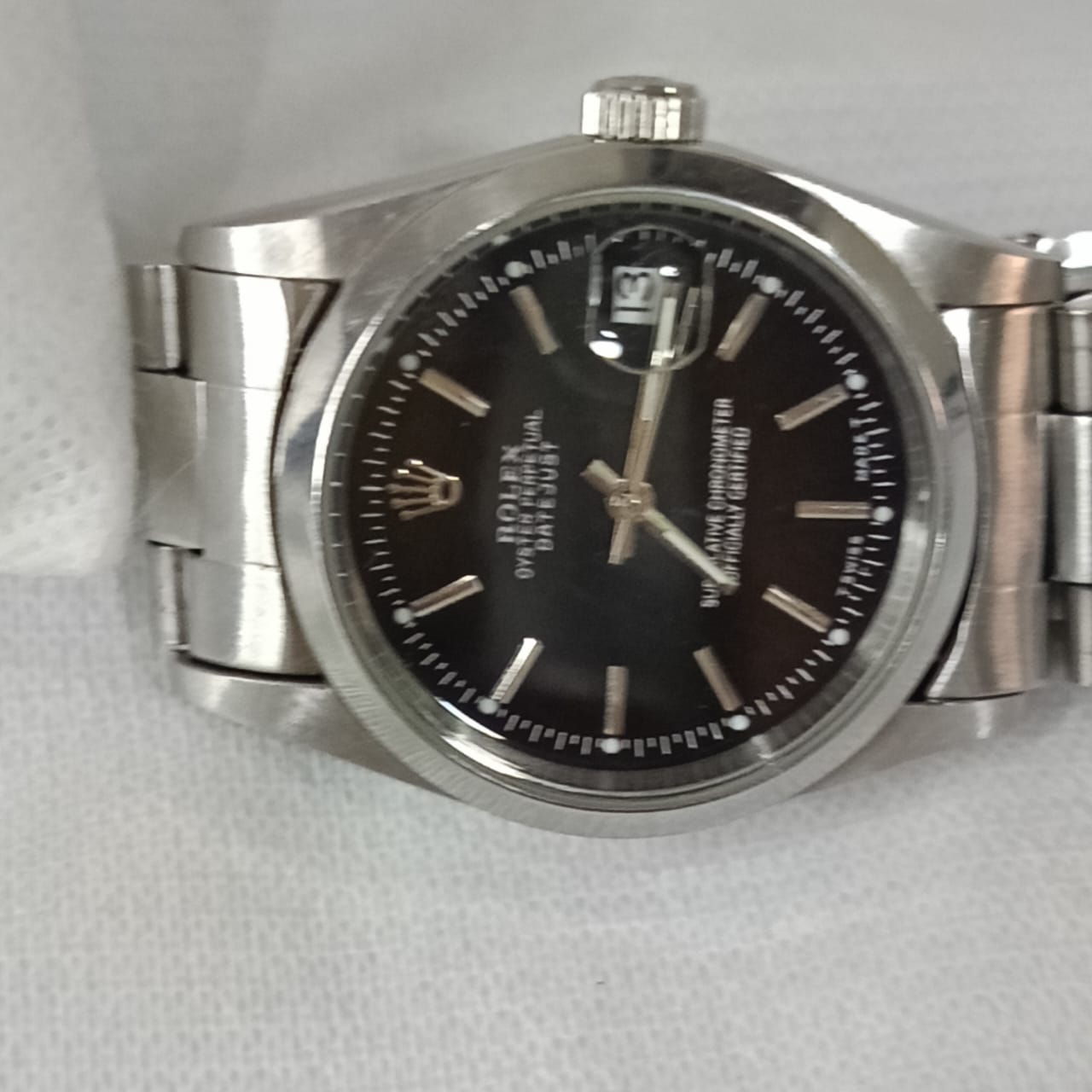 Montre Rolex automatique acier inoxydable vintage