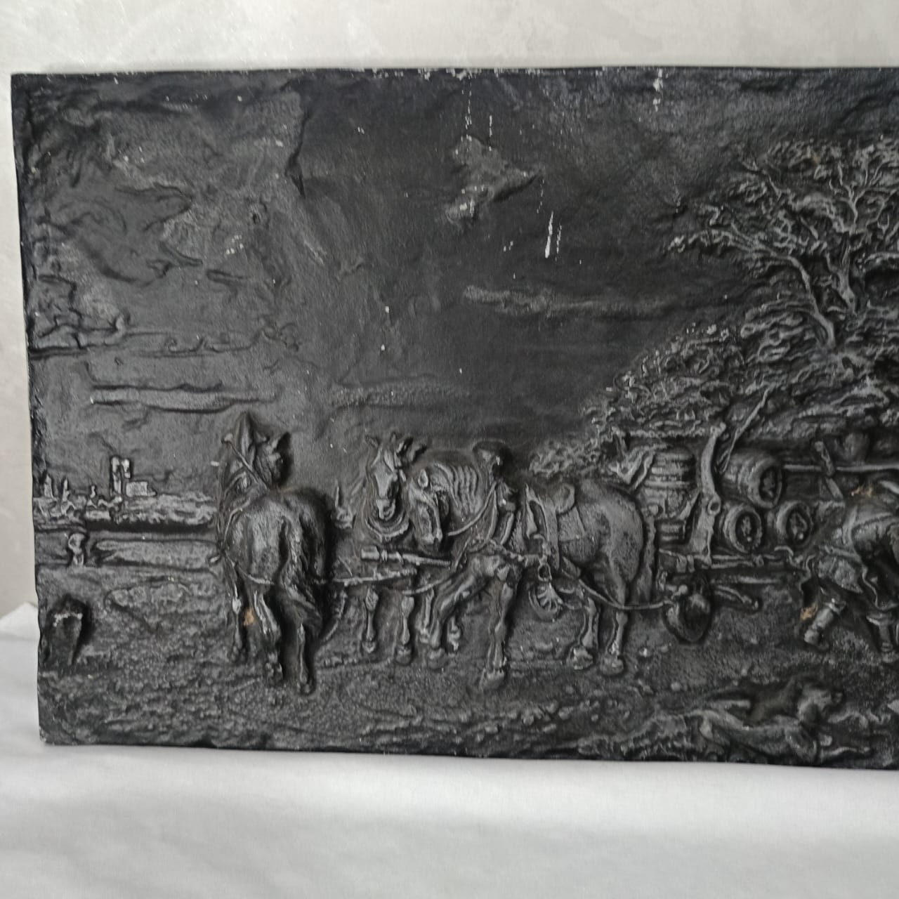 Tableau vintage sculpture par p.j mene Sur bronze