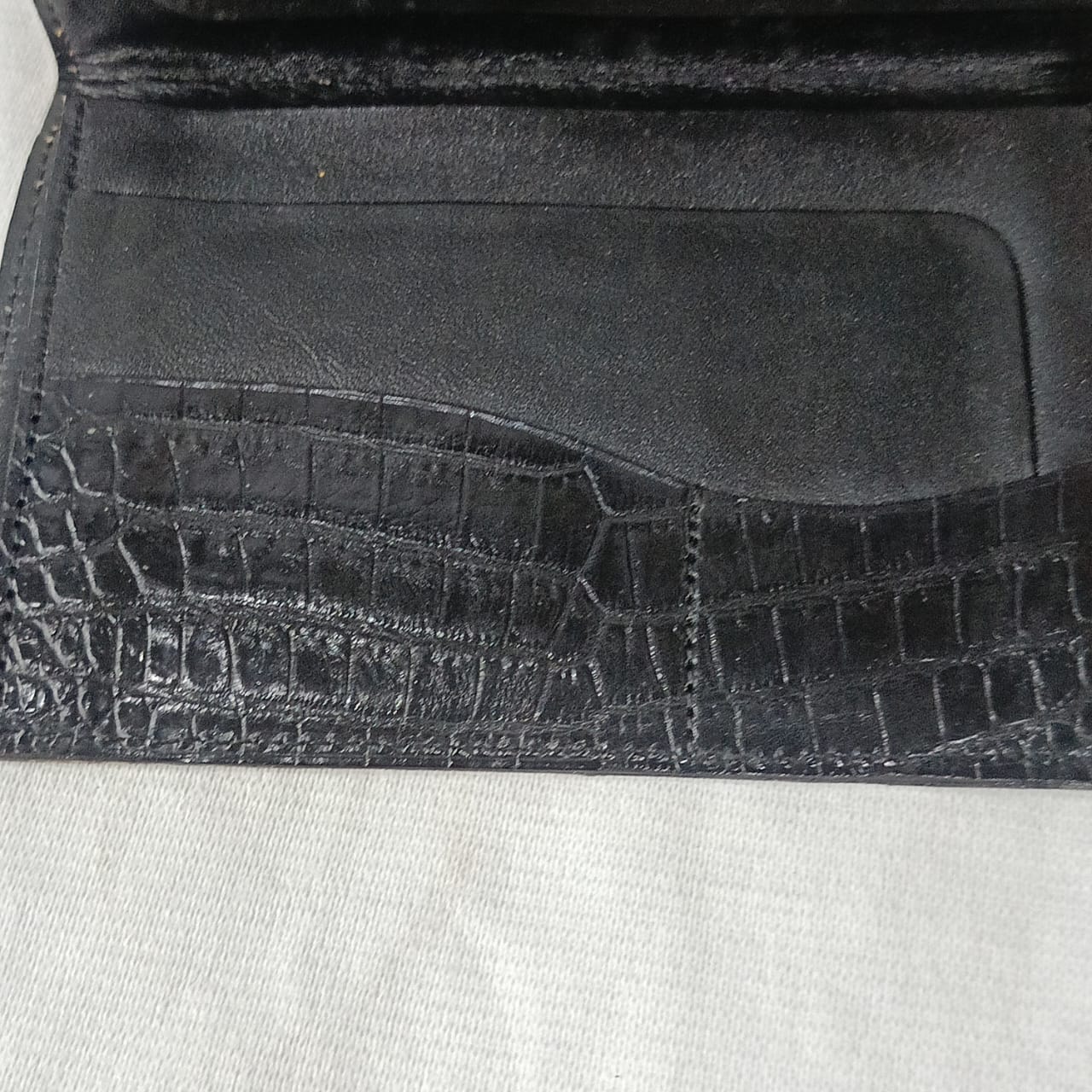 Portefeuille en cuir vintage original