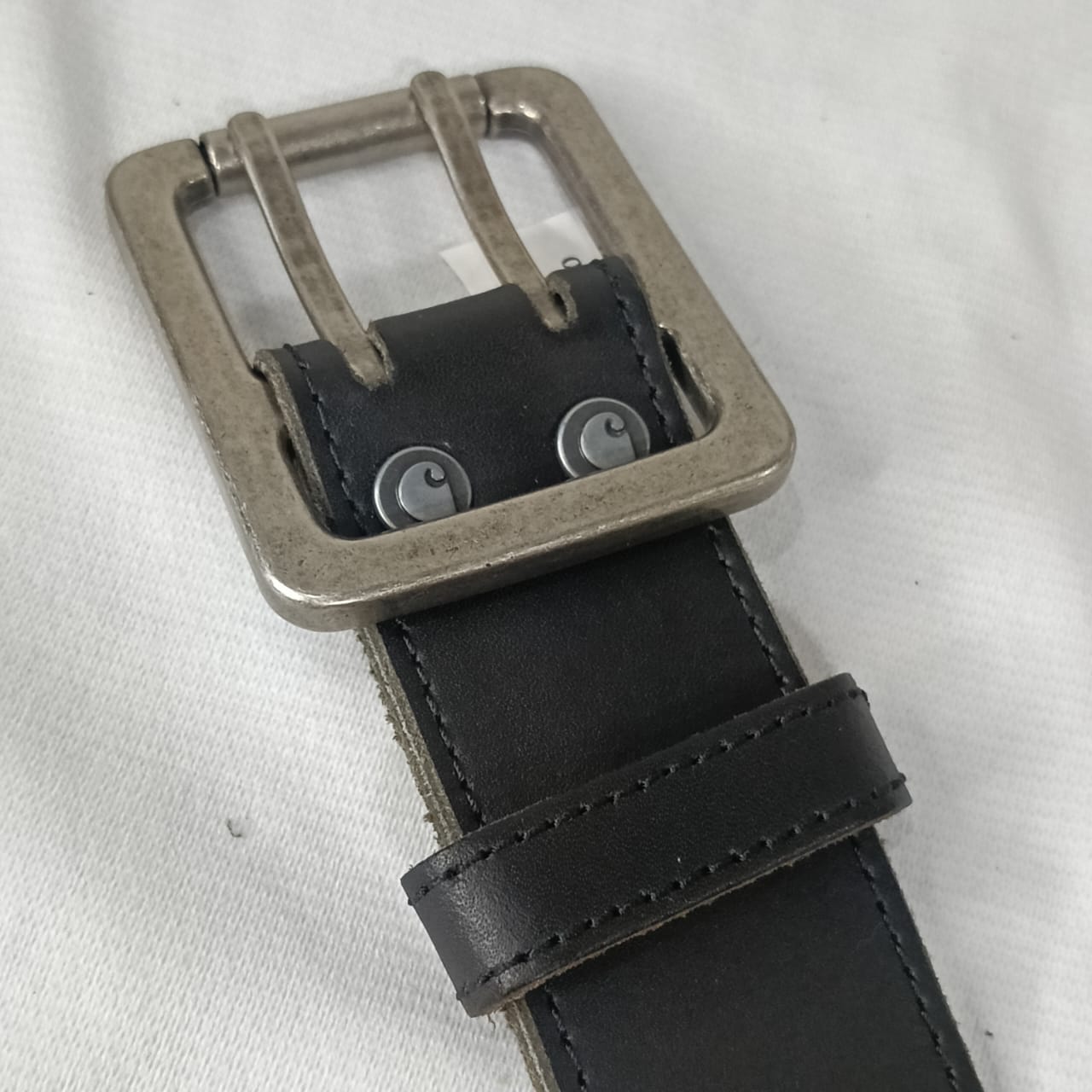 Ceinture carhartt en cuir homme vintage original