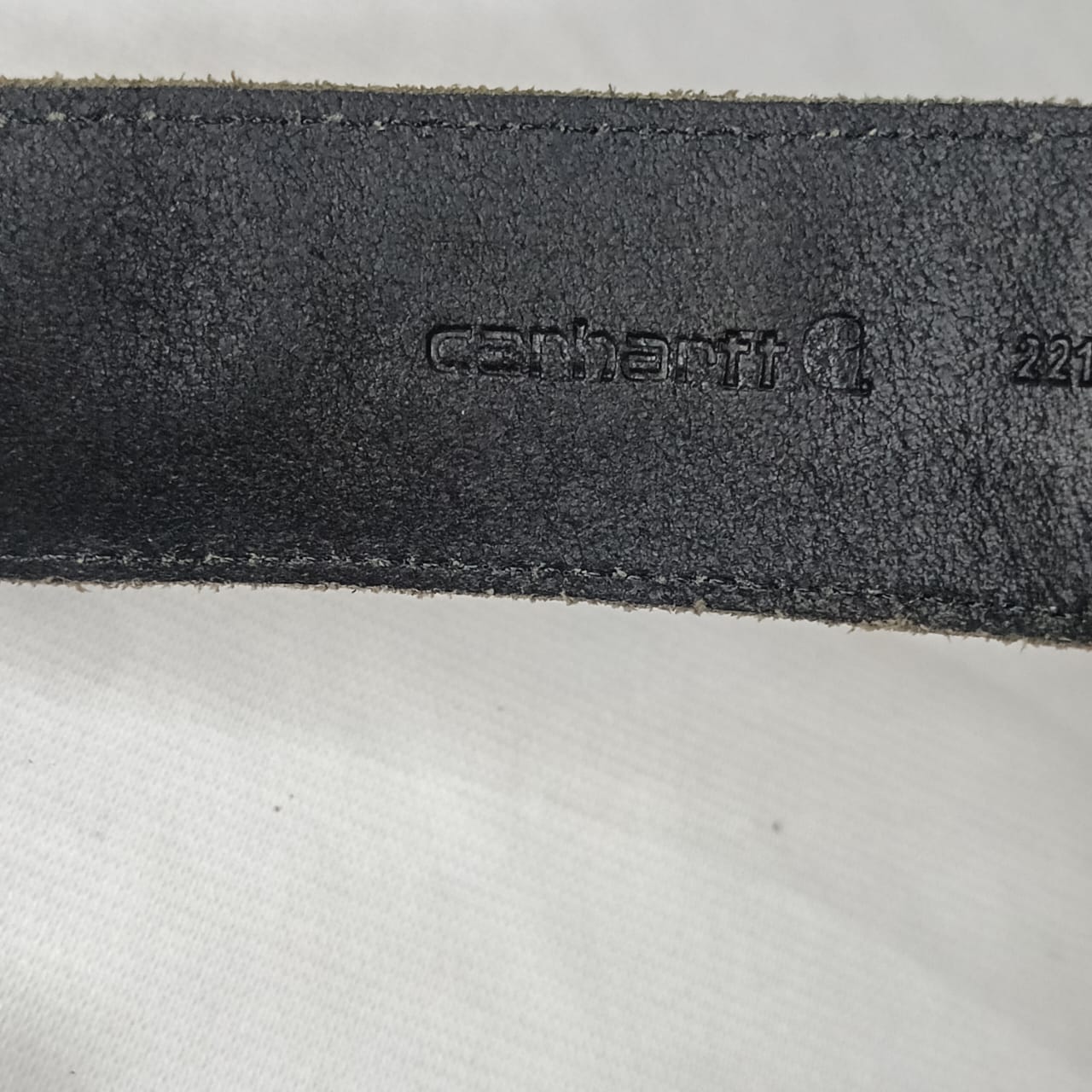 Ceinture carhartt en cuir homme vintage original
