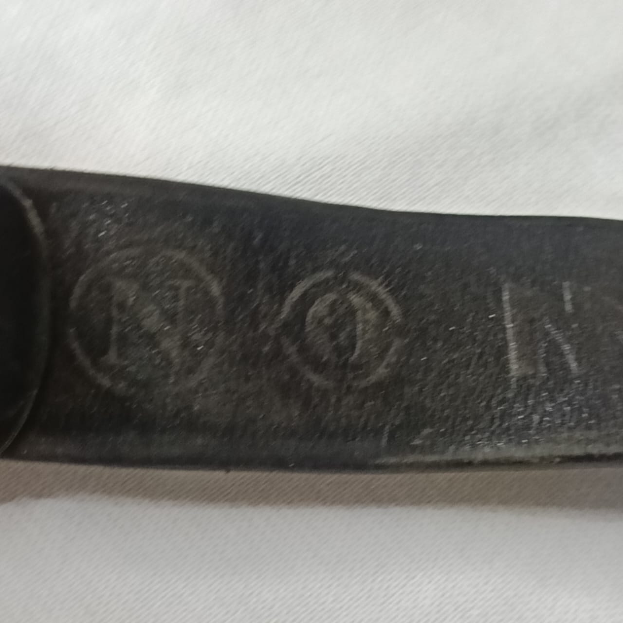 Ceinture en cuir vintage original homme