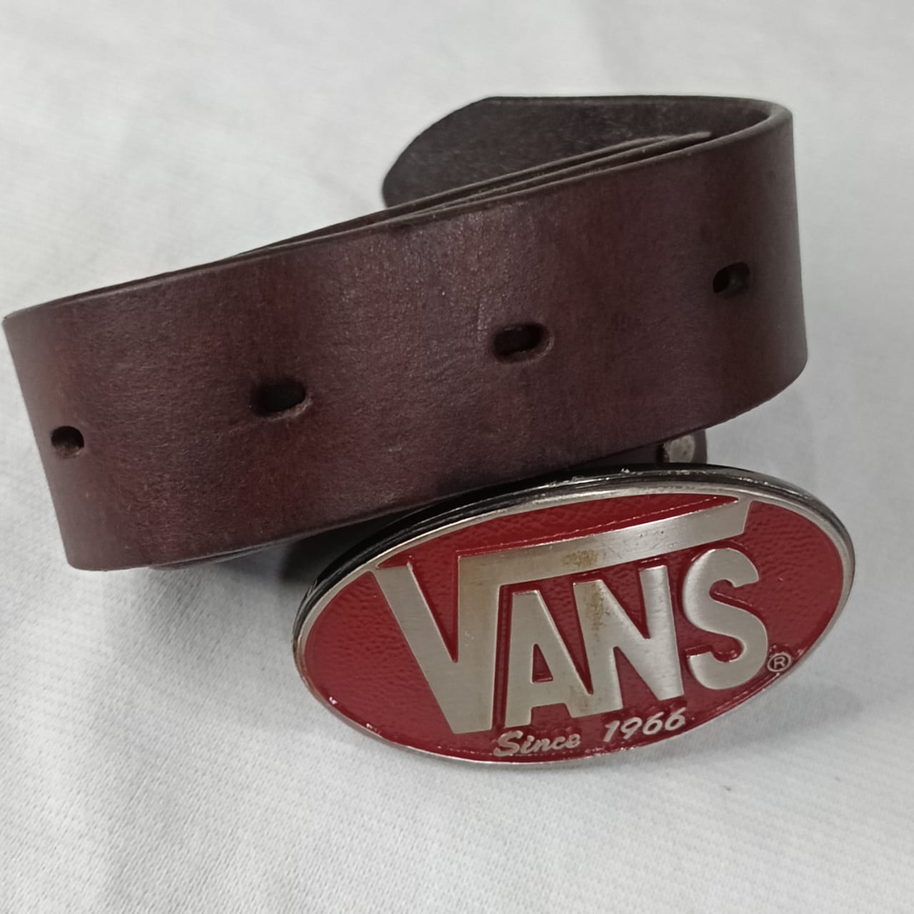 Ceinture vans 1966 en cuir vintage original homme