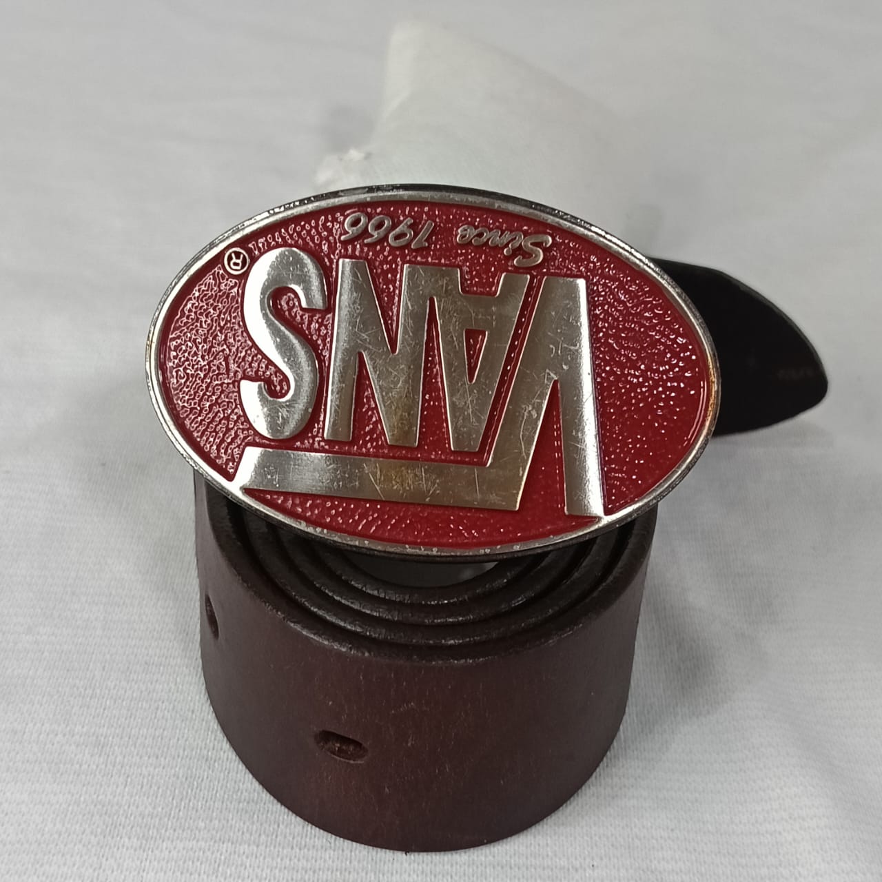 Ceinture vans 1966 en cuir vintage original homme