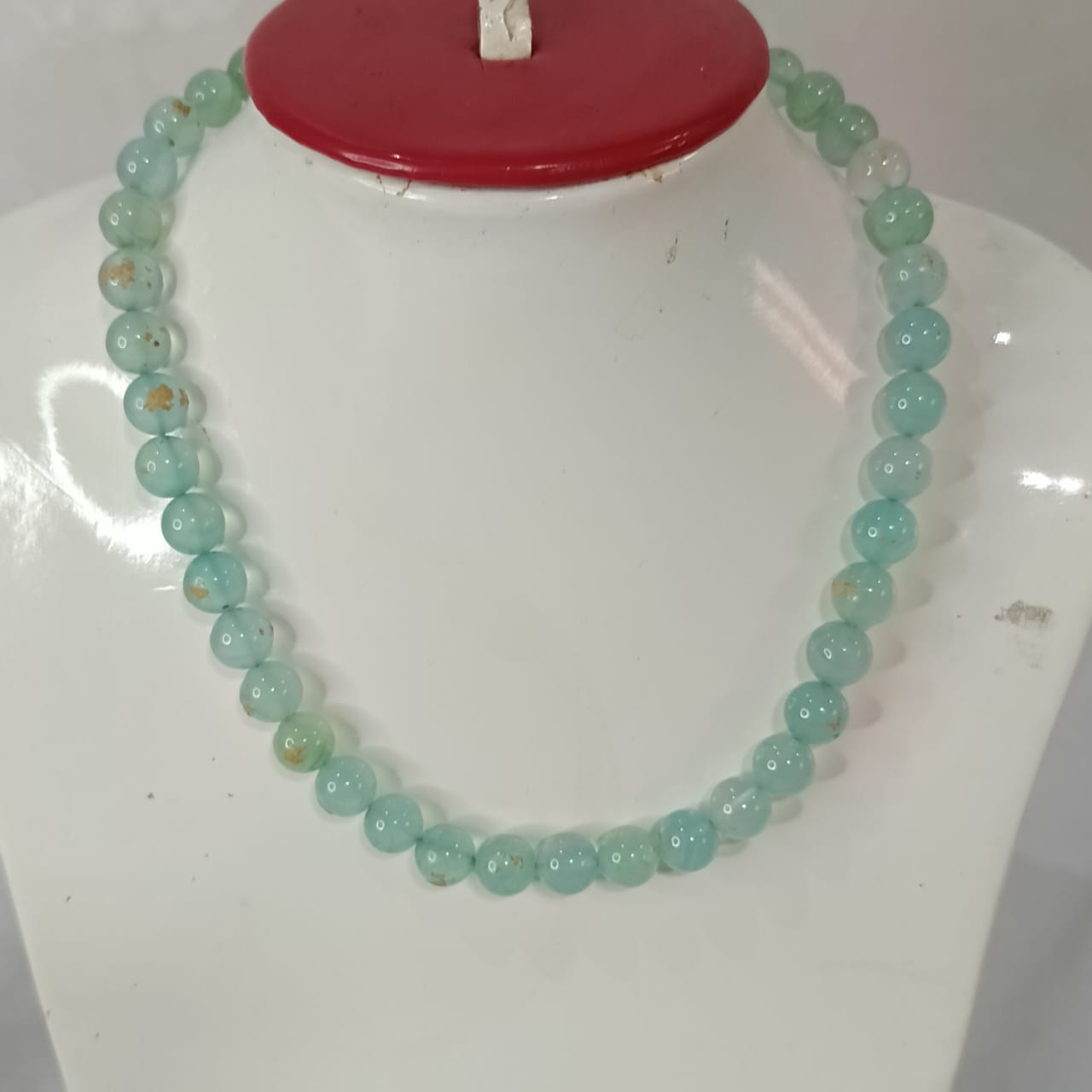 عقد تحفة بحجر طبيعي جميل - طول مغلق 20cm