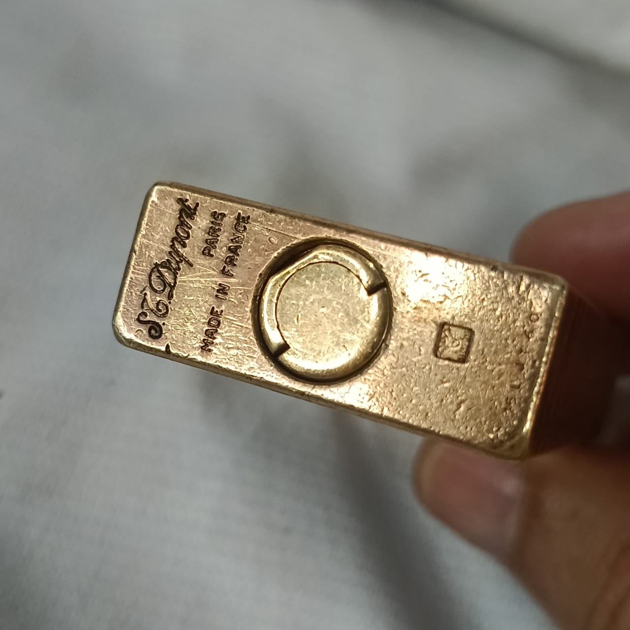 Briquet Dupont en Plaqué Or Vintage Original 6cm/3.5cm