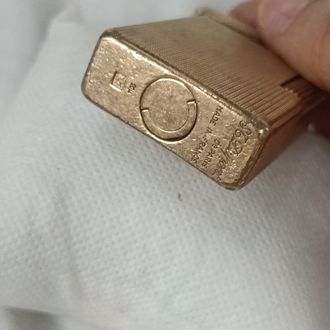 Briquet Dupont en Plaqué Or Vintage Original 6cm/3.5cm