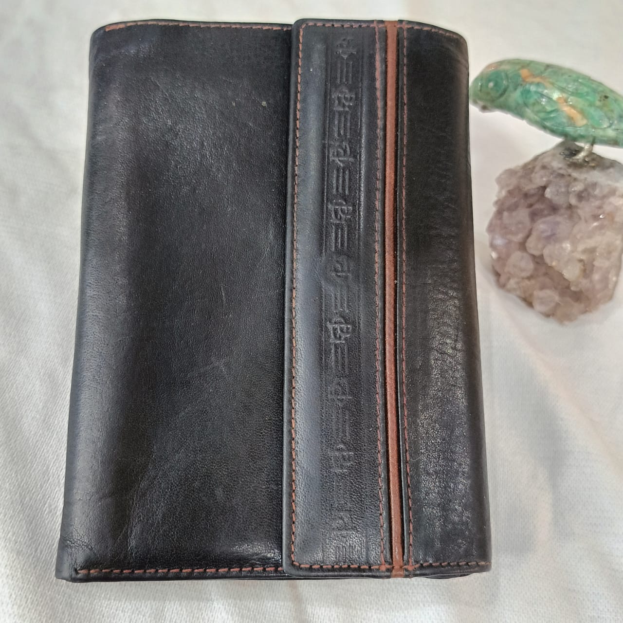 Portefeuille en cuir vintage original