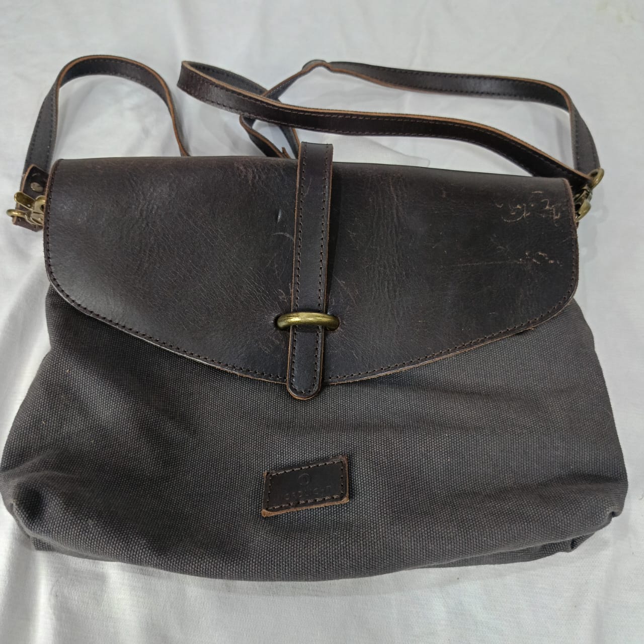 Sac nordlicht femme en cuir et toile original