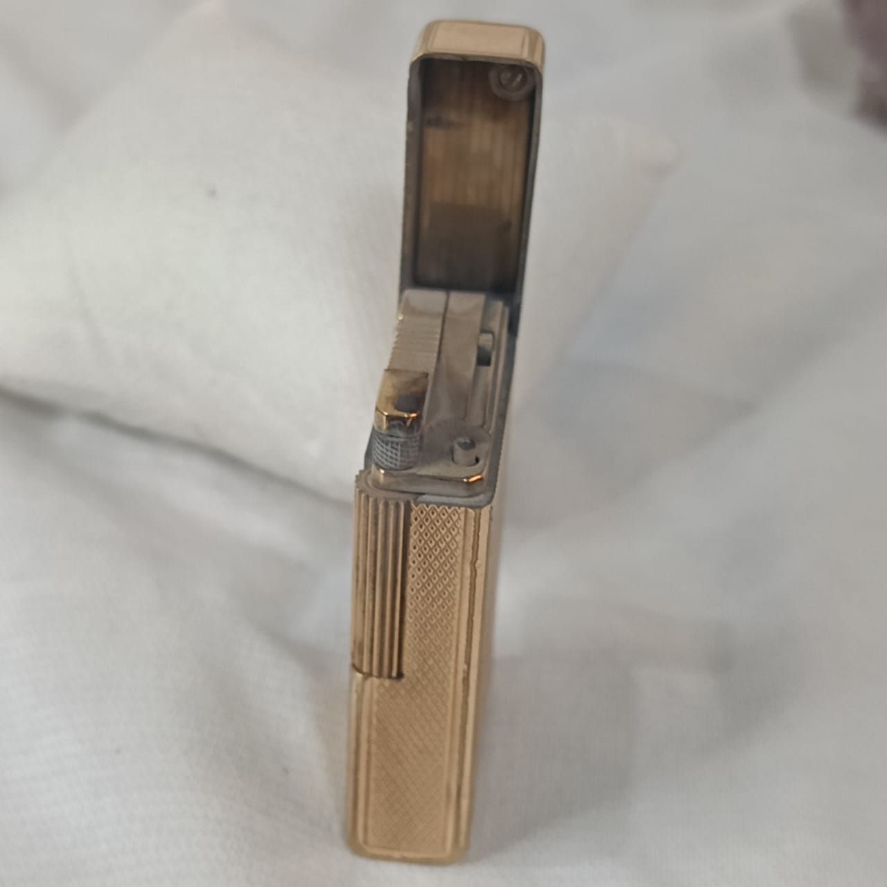 Briquet Dupont en Plaqué Or Vintage Original 6cm/3.5cm