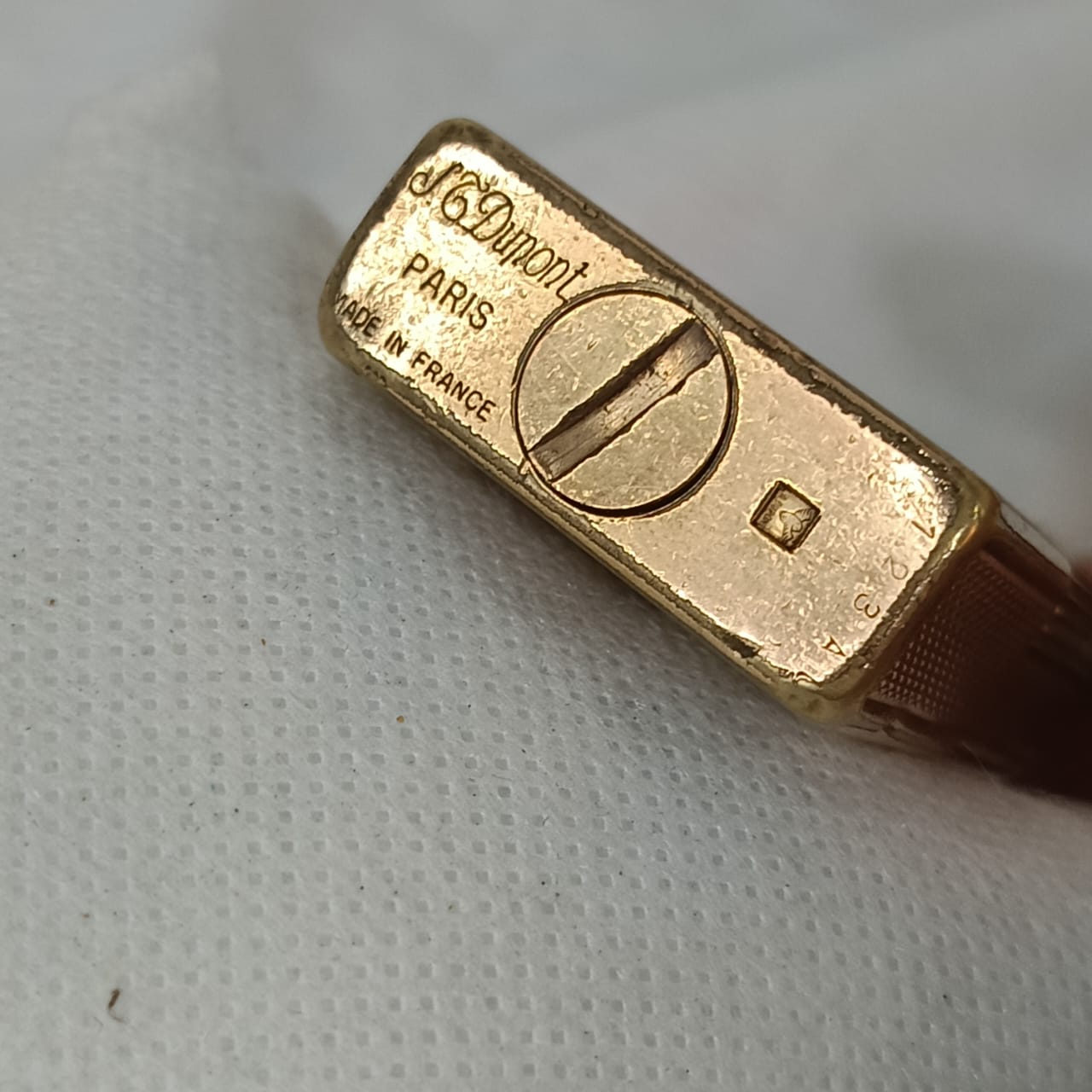 Briquet Dupont en Plaqué Or Vintage Original 6cm/3.5cm