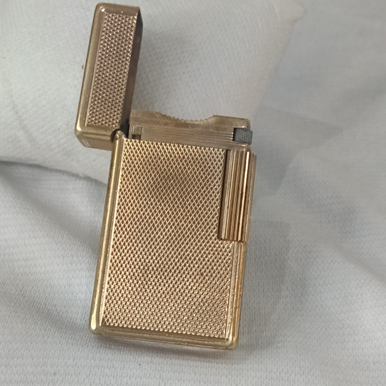 Briquet Dupont en Plaqué Or Vintage Original 6cm/3.5cm