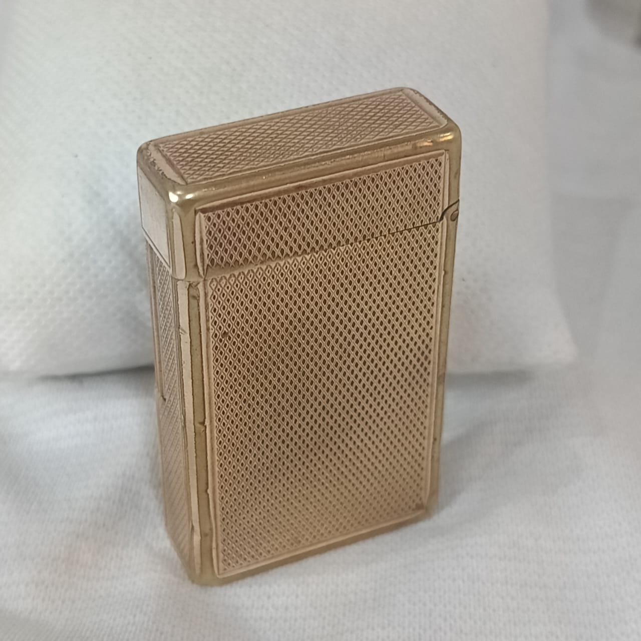Briquet Dupont en plaqué or vintage original