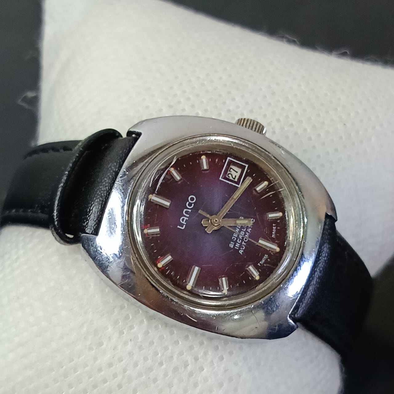 Montre lanco suisse automatique femme original vintage