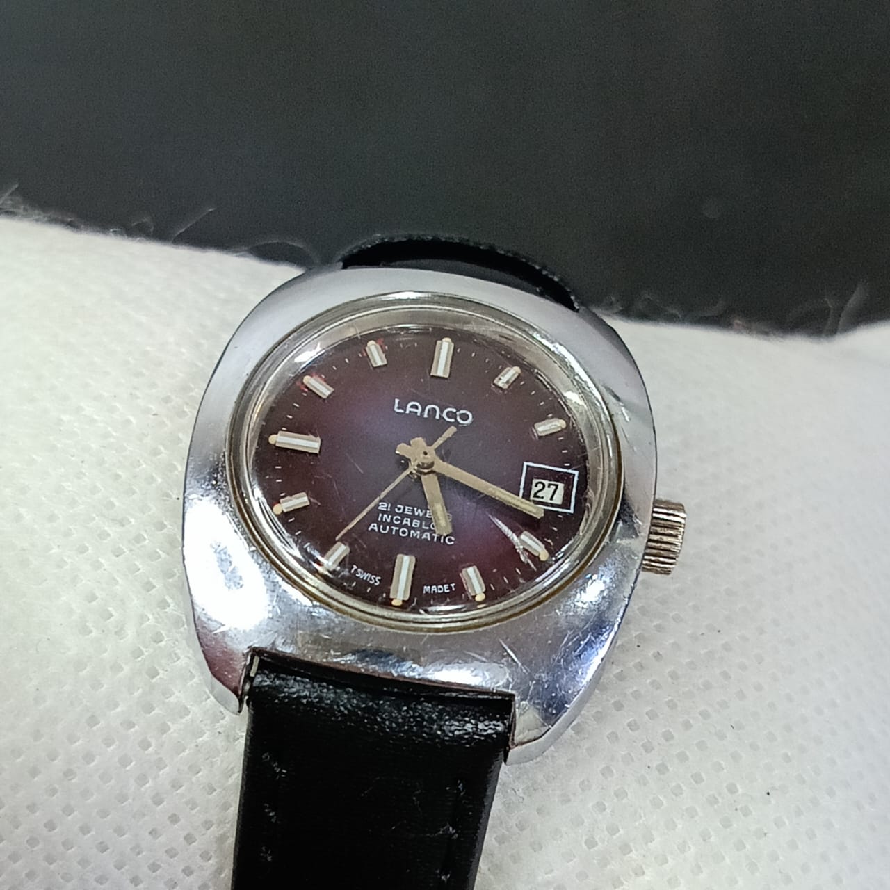 Montre lanco suisse automatique femme original vintage